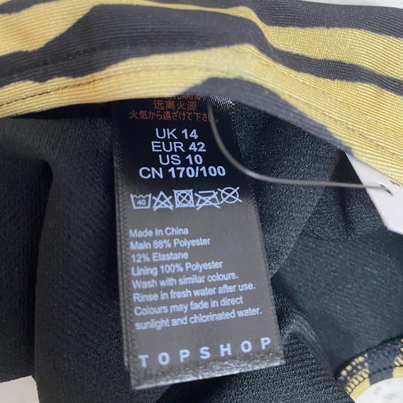 NWT Topshop Printed Bikini Bottom Swimsuit - Picture 4 of 5